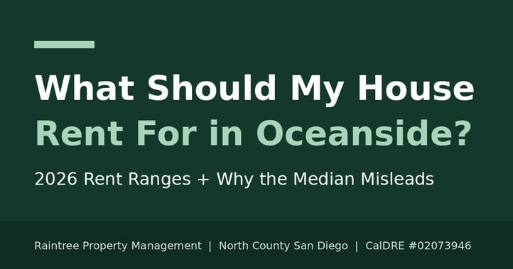 What Should My House Rent For in Oceanside? 2026 Rent Ranges and Why the Median Misleads