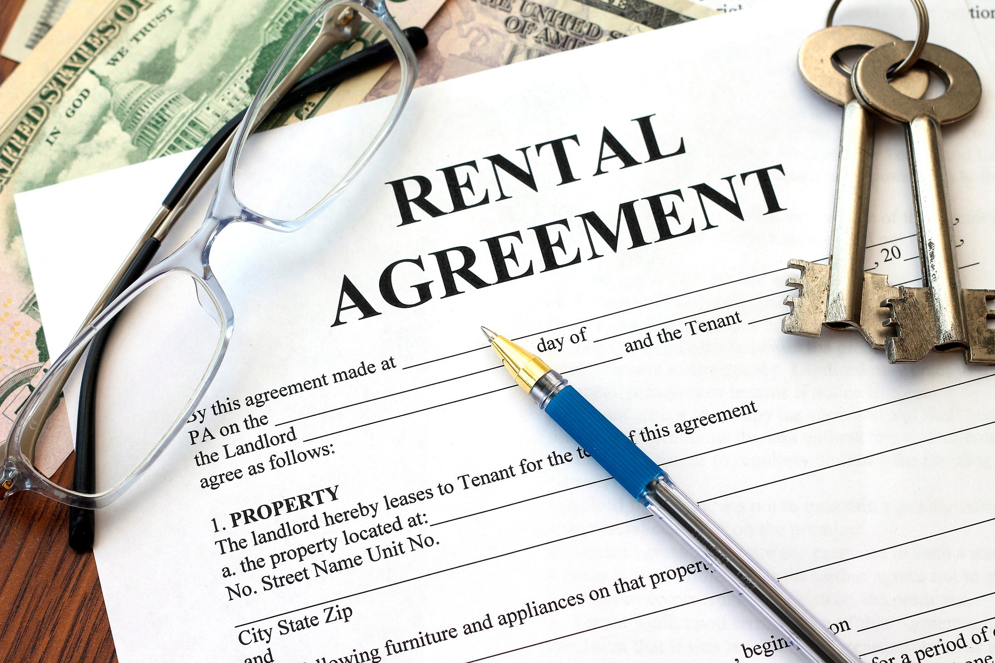 Lease document rental agreement